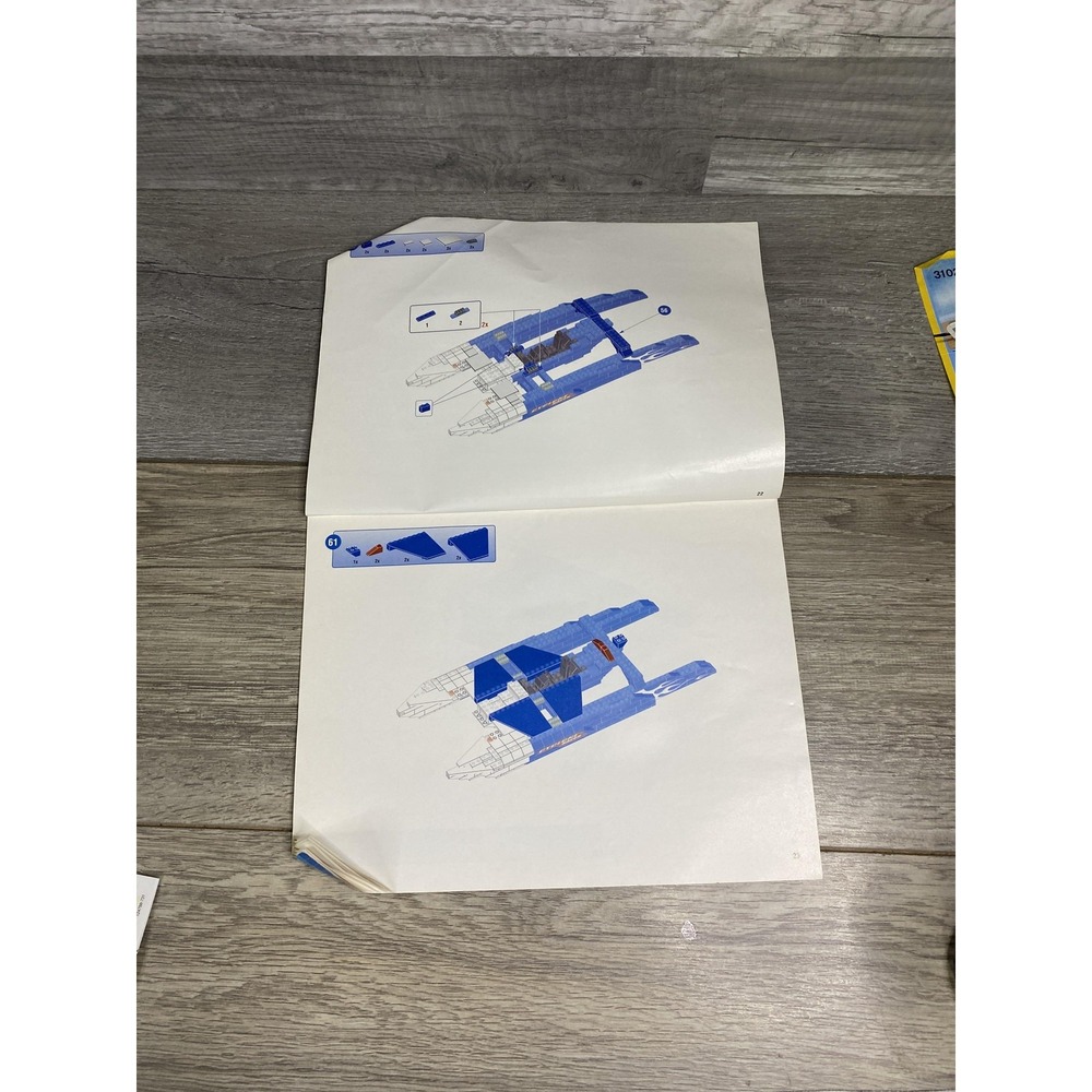 Mega Bloks Probuilder 9788 Cyclone Racer Instruction‎ Manual Booklet Racing Blue - Picture 5 of 9